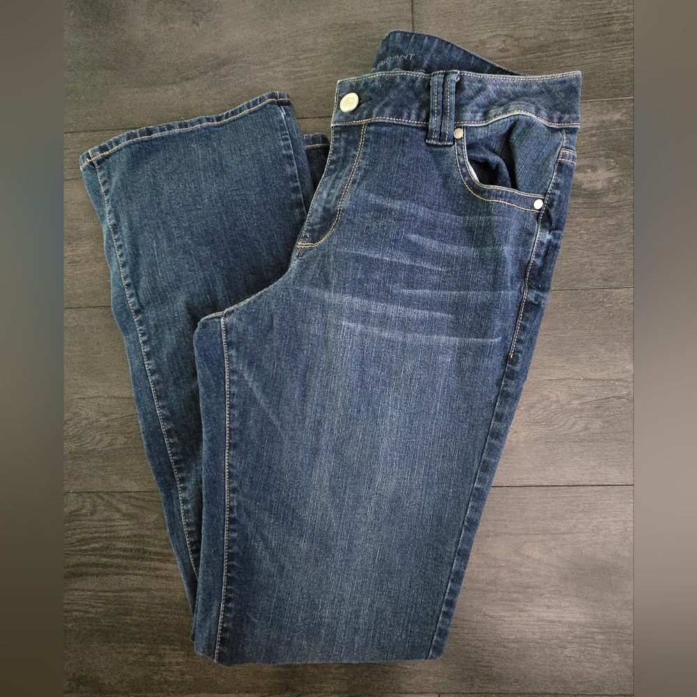 Lane Bryant 16T Tall Dark Wash Bootcut Jeans Stretch Denim Curvy Plus Size - Picture 10 of 11